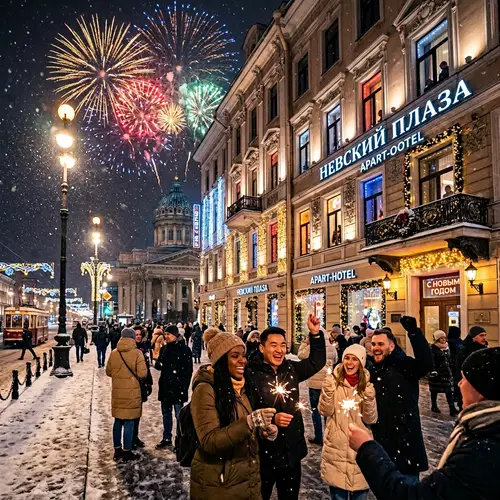 New Year's Eve Celebration at Apart-Hotel in Saint Petersburg
