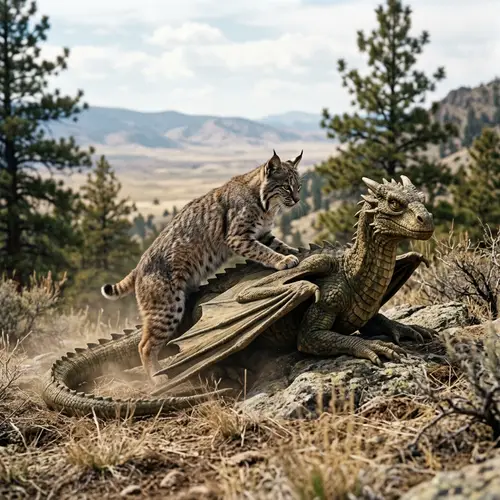Bobcat Humping Dragon: A Unique Art Piece