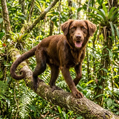 Dog-Monkey Hybrid: Playful Creature with Unique Features