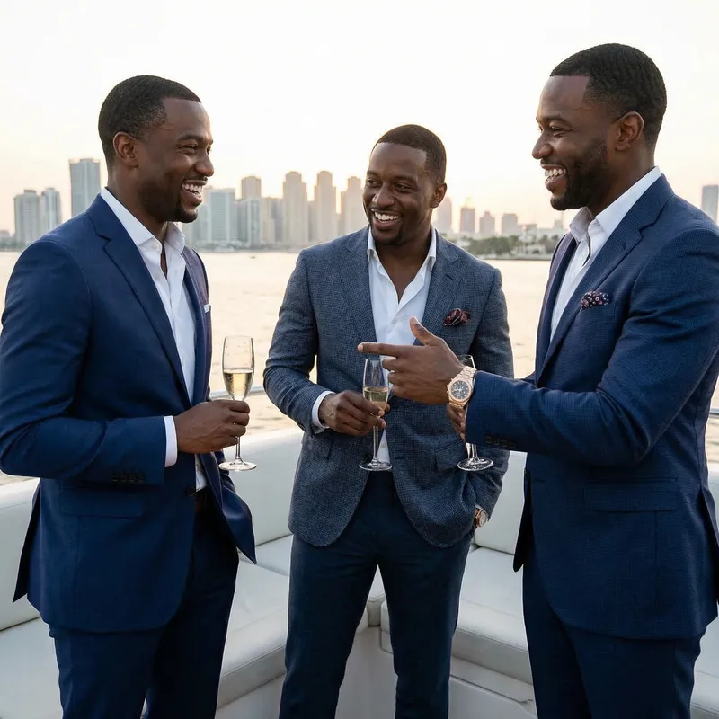 Handsome Wealthy Black Men: Style & Success
