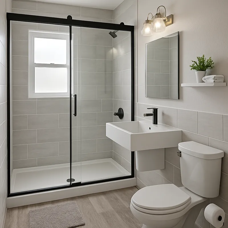 Modern Bathroom Redesign with Silverton Oak Floors