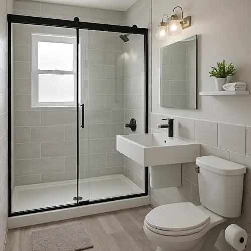 Modern Bathroom Redesign with Silverton Oak Floors