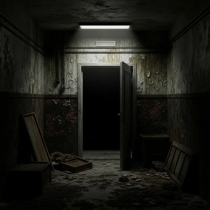 Dark and Sinister Cellar Entrance