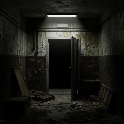 Dark and Sinister Cellar Entrance