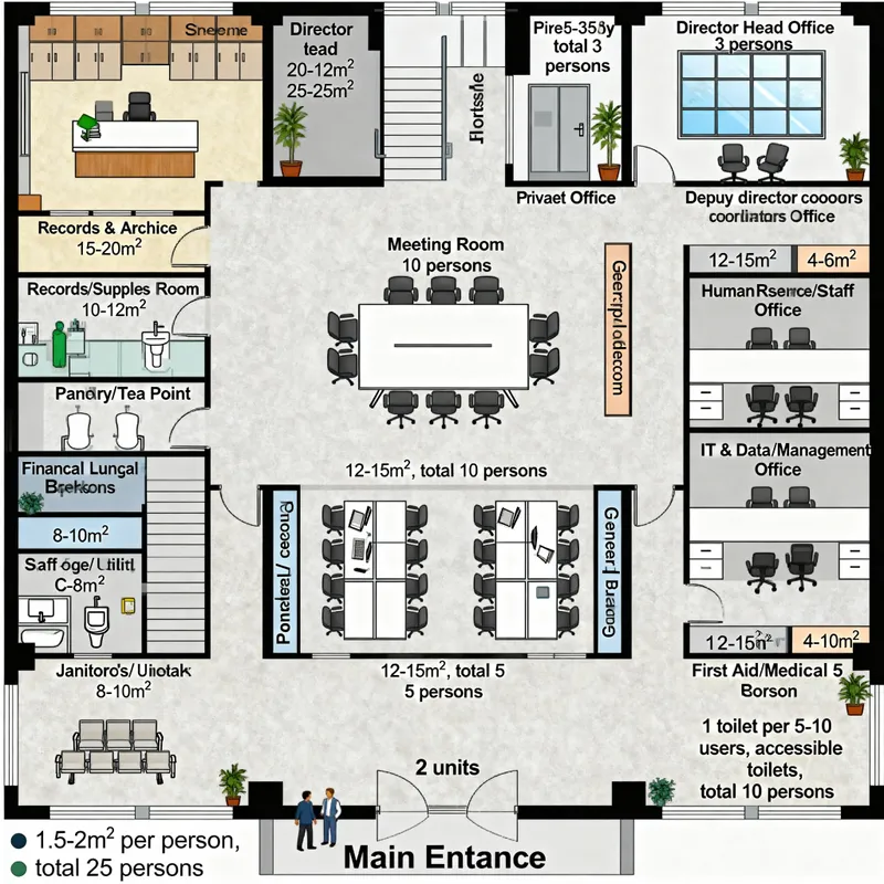 Comprehensive Office Floor Plan Design