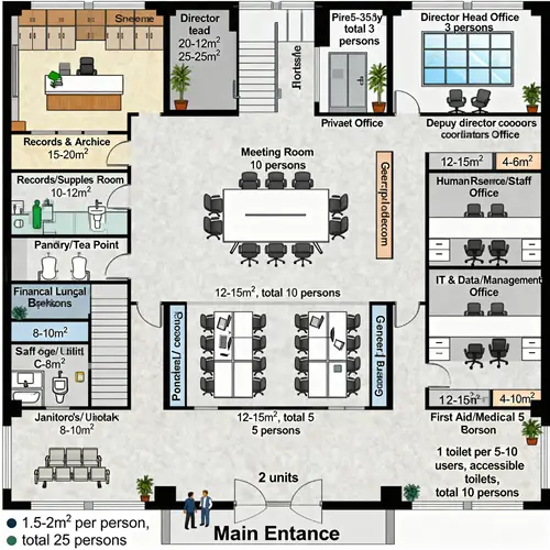 Comprehensive Office Floor Plan Design