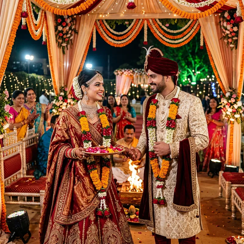 Indian Wedding Couple - A Celebration of Love Indian Wedding Couple - A Celebration of Love