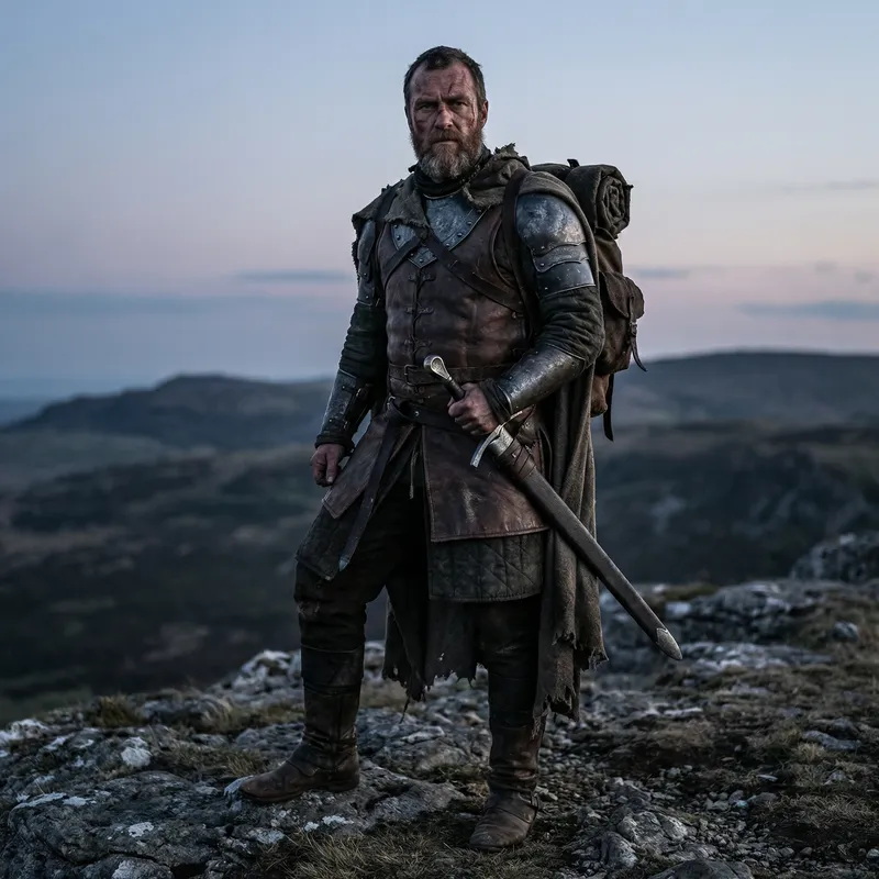 Stoic Warrior: A Battle-Hardened Protagonist