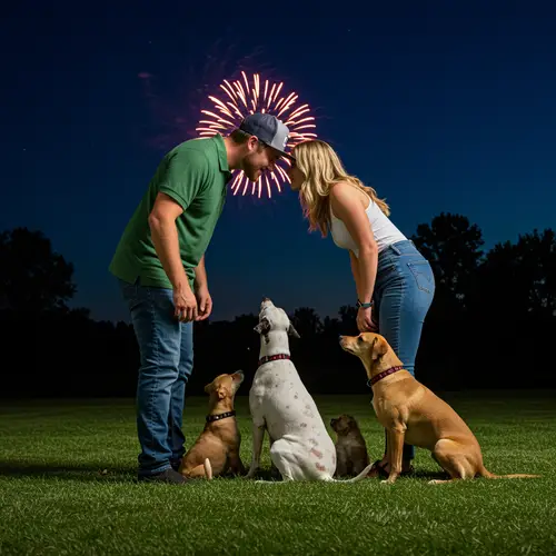 Romantic 4th of July Moment: Couples & Fireworks