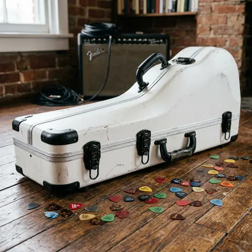 CaseOh: Sleek White Guitar Case for Musicians