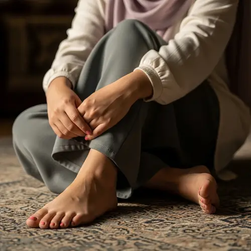 Arab Hijab Girl Feet - Elegance & Style