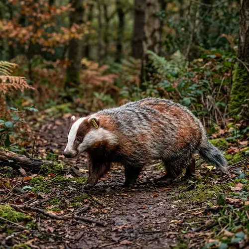 Stunning Badger Photography: Red, White, Black & Grey