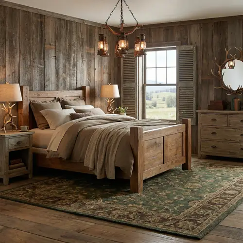 Rustic Style Bedroom Design Ideas