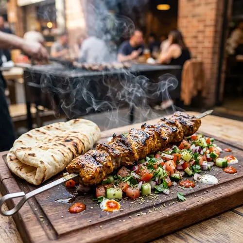 Delectable Kabab on Skewer - Freshly Grilled & Seasoned