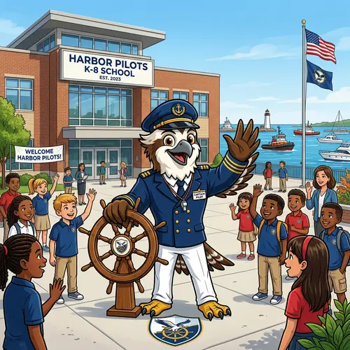 K-8 School Mascot: Harbor Pilots