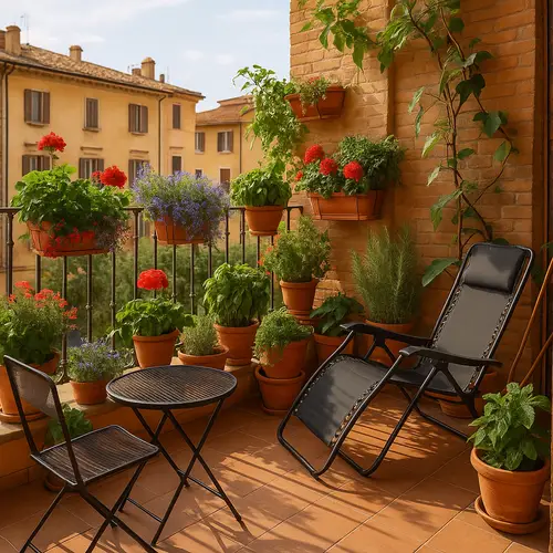 Italian Balcony Design Ideas with Plants & Planters