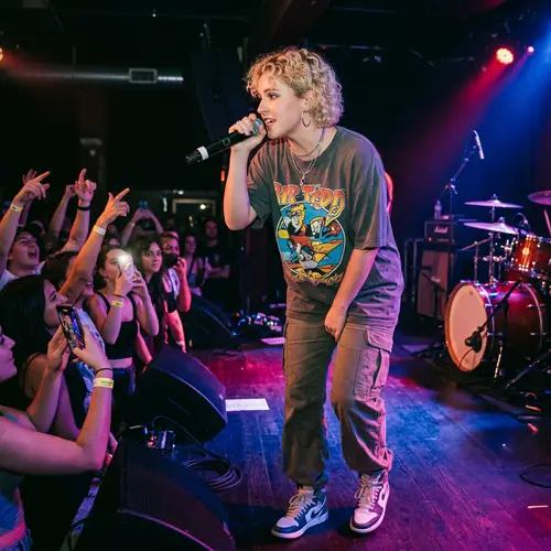 White Girl Rapper Performing Live on Stage