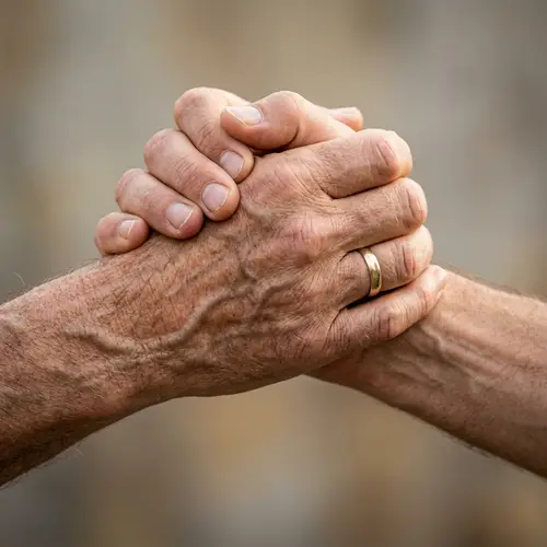 Unity and Trust: Detailed Hands Symbolize Respectful Interaction