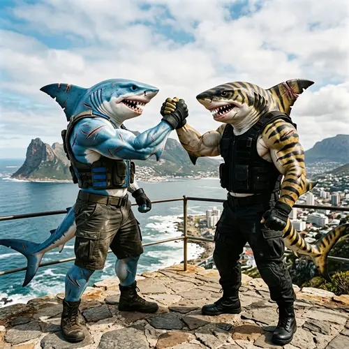 Unique Sharks Dapping: Human Bodies & Battle Scars