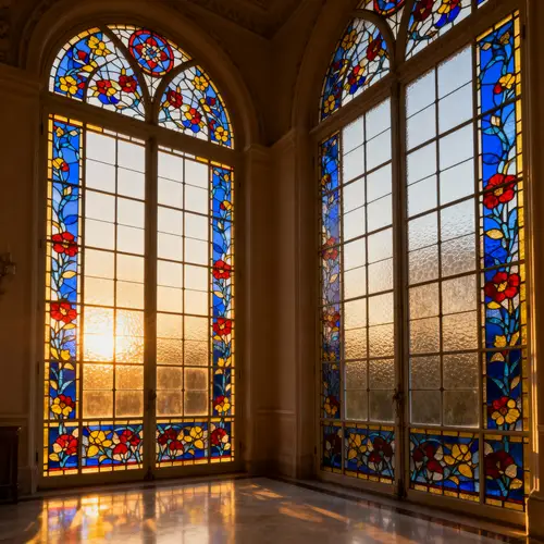 Stunning Floor-to-Ceiling Stained Glass Windows