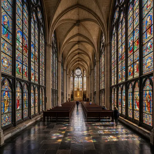 Stunning Floor-to-Ceiling Stained Glass Windows