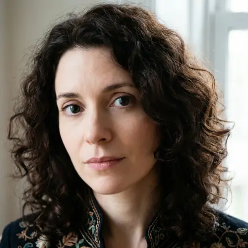 Beautiful Chinese Woman with Big Eyes and Curly Brown Hair