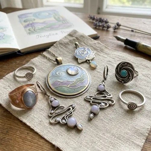 Symbolist & Blue Rose Inspired Jewelry Collection | Ethereal Designs