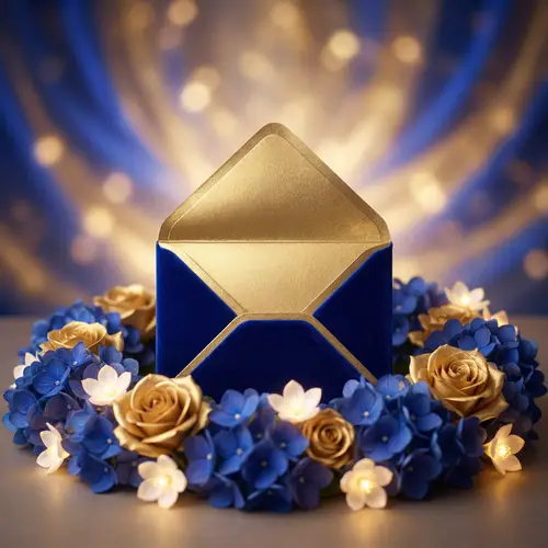 Elegant Floral Invitation Envelope Design