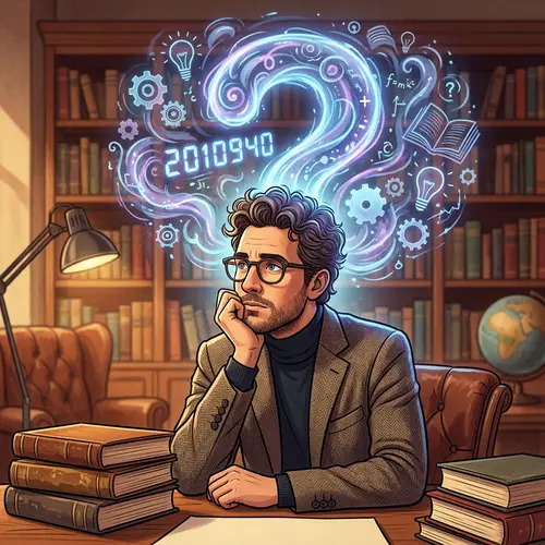 Thinking Man with Question Mark: Explore Your Curiosity