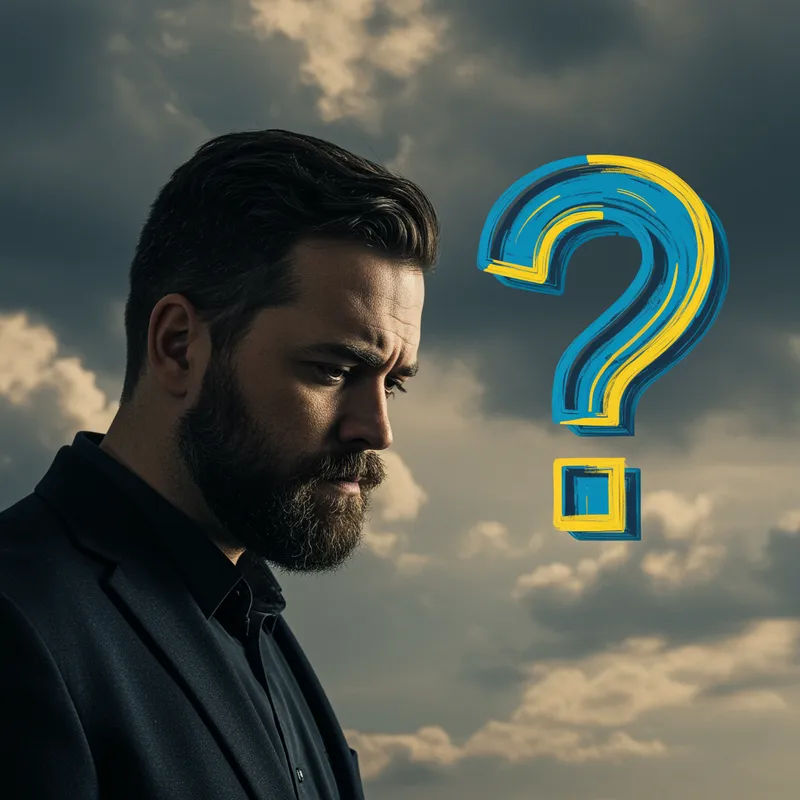 Thinking Man with Question Mark: Explore Your Curiosity