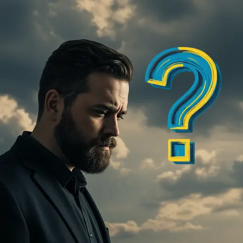 Thinking Man with Question Mark: Explore Your Curiosity