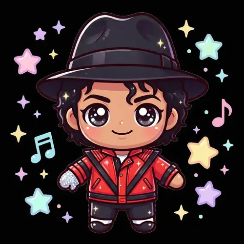 Kawaii Chibi of Michael Jackson