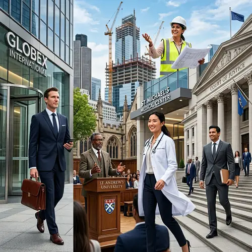 Professional Upper Class Workers in Diverse Occupations