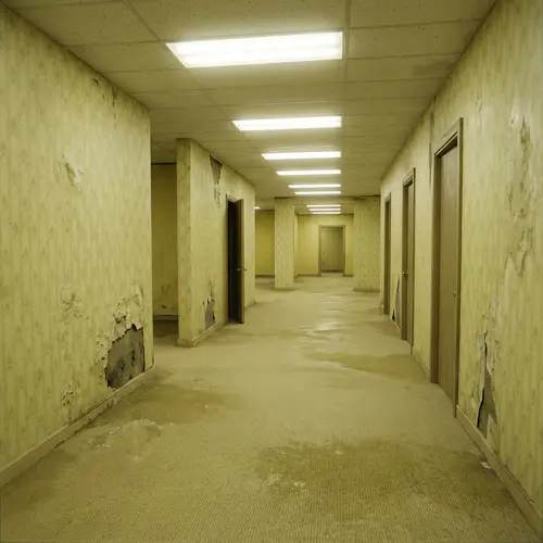 Eerie Backroom Dimension: Uncanny Maze of Yellow Rooms