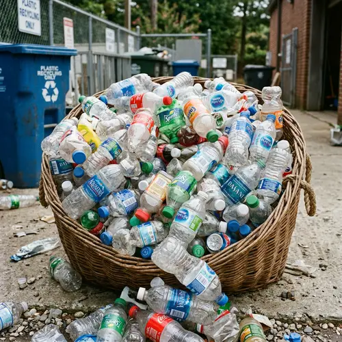Plastic Bottles Basket: Sustainable Storage Solution