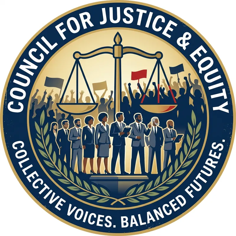 Justice Advocates Logo: Team of 10 Promoting Fairness