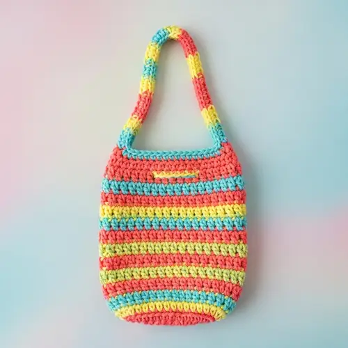 Vibrant Summer Crochet Mini Bag
