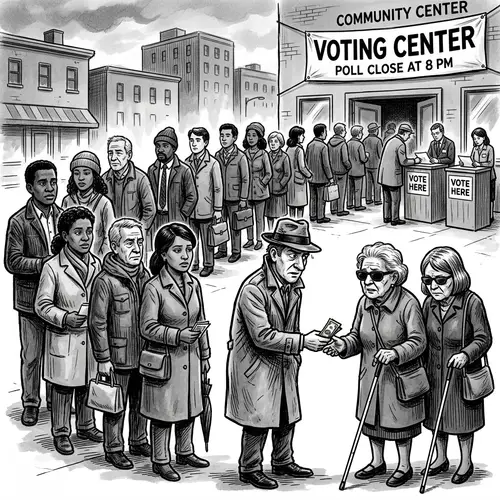 Vote Buying Exposed: An Editorial Cartoon Commentary