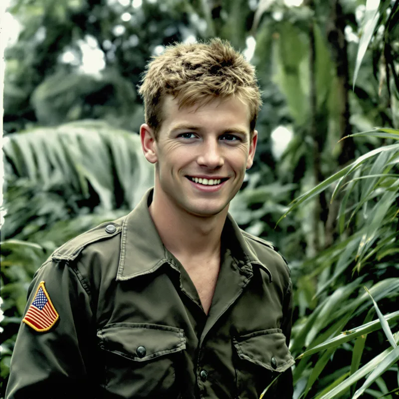 Vietnam War Marine Portrait from 1968 Vietnam War Marine Portrait from 1968