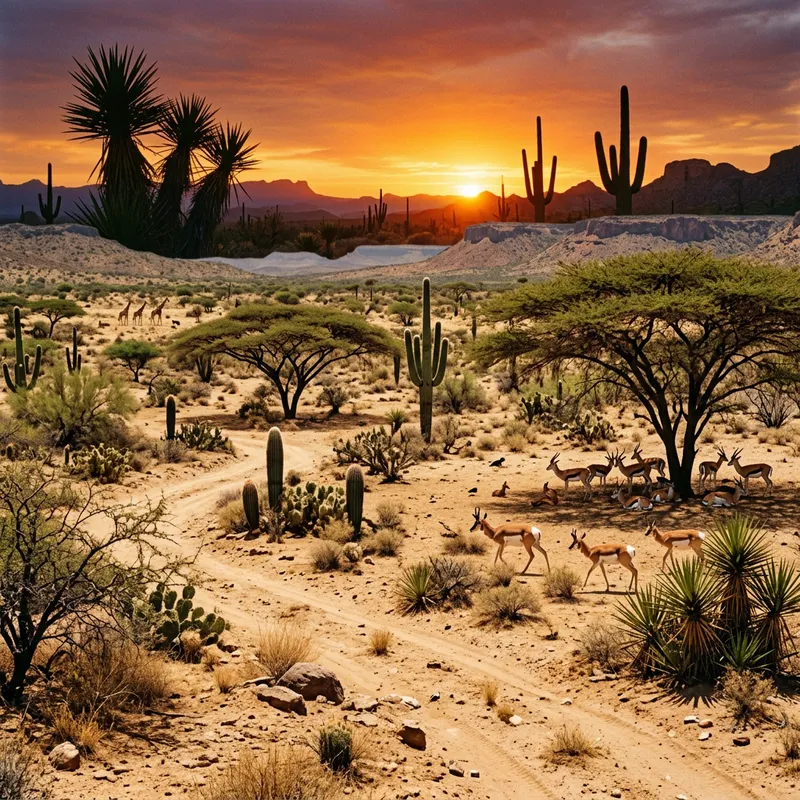 Dry Tropical Environment of Africa and America