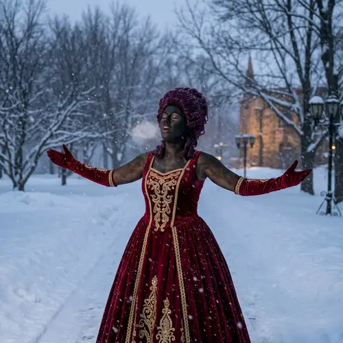 Jinx in the Snow: A Stunning Winter Opera Scene