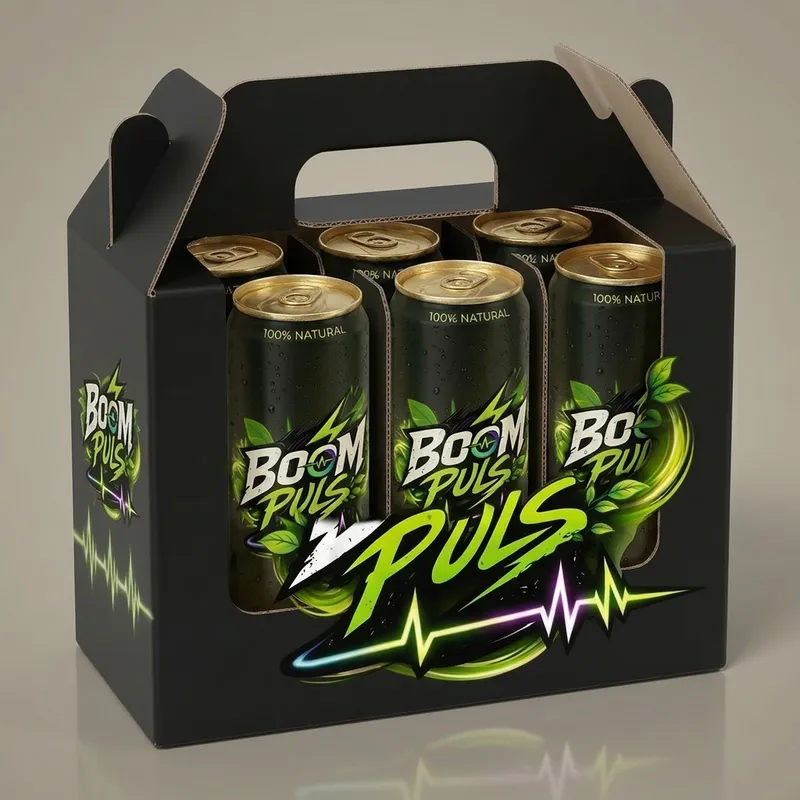 BOOM PULS Energy Drink 6-Pack - Premium Quality Shot