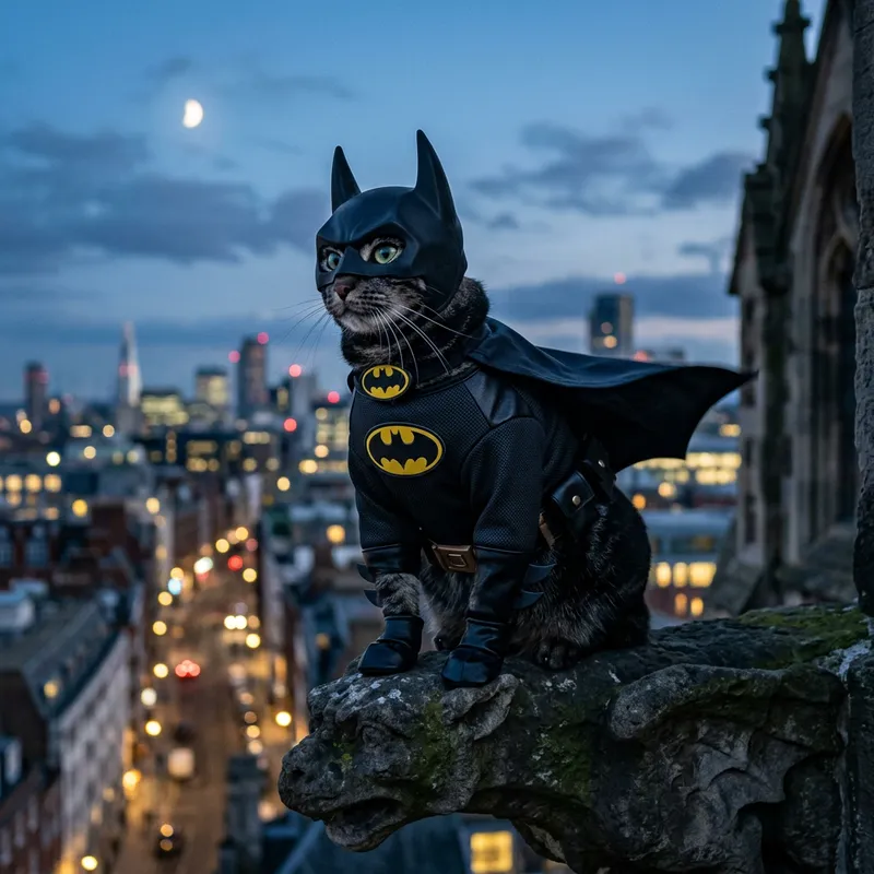 Cat in Batman Costume | Best Feline Superhero Impersonation