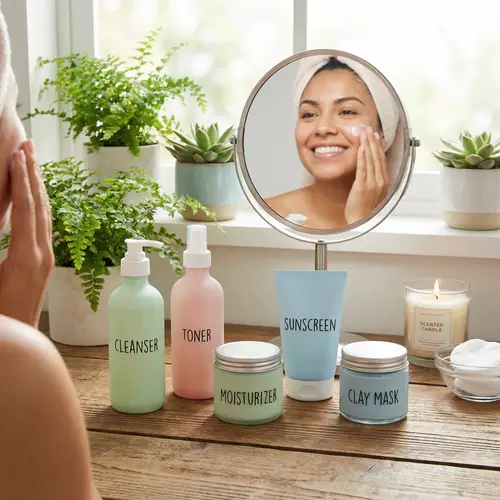 Pastel Skincare Routine for Calm & Radiant Self-Care