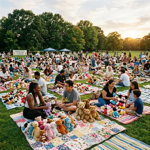 Annual Soft Toy Collectors Gathering on Green Field