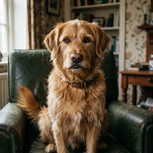 Surreal Dog with Human Features Art