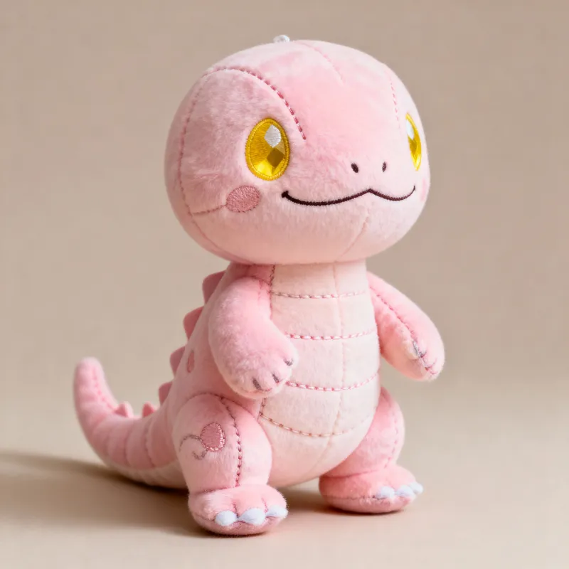 Cute Pink Lizard-Dragon Plush Doll