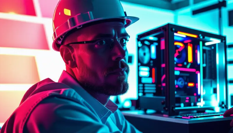 Futuristic Tech Engineer | Studio Lighting Canon EOS R5 Setup Futuristic Tech Engineer | Studio Lighting Canon EOS R5 Setup