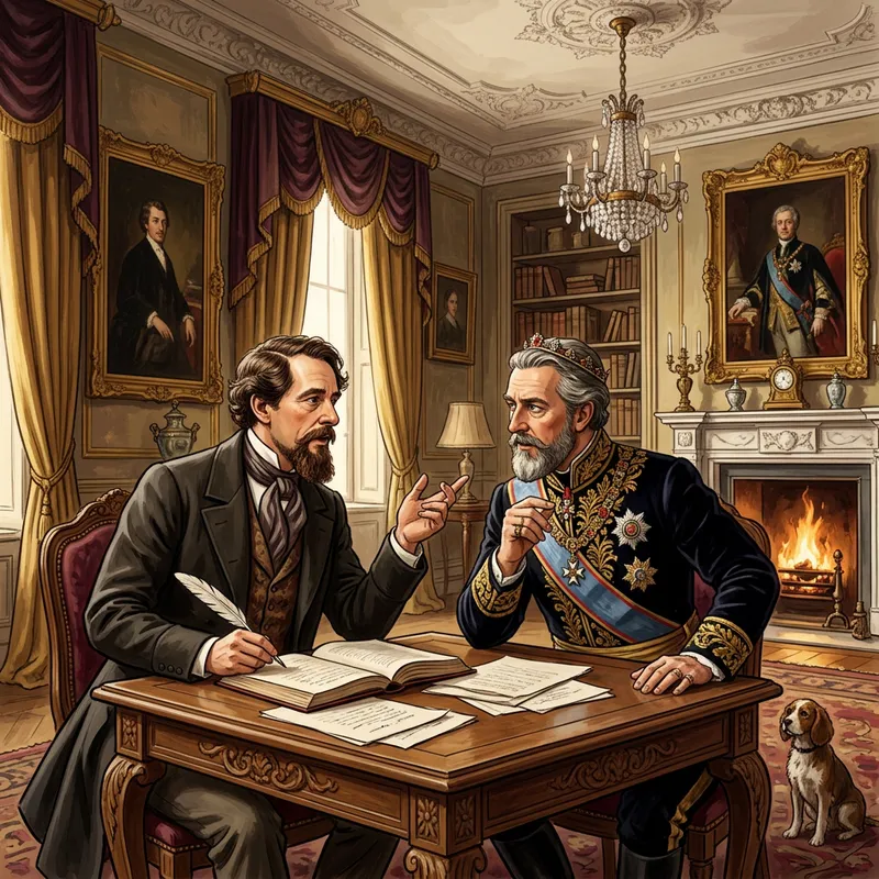 Pushkin's Dialog with Tsar Nicholas I in Chudov Monastery Room