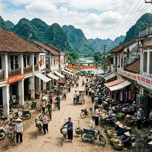 Lang Son City 1979: Vietnamese Architecture & Serene Landscapes
